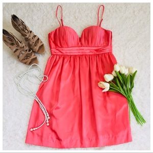 BCBG NWT Coral Sweetheart Formal Mini Dress